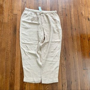 Coastal Grandma vibes! NWT Lou & Grey Waffle Weave Lightweight Pants Size XL